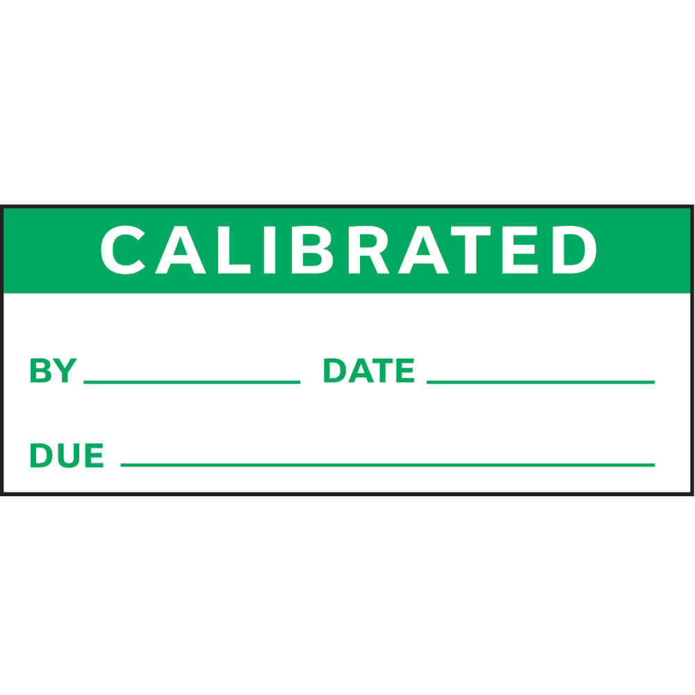 STRANCO INC Calibration and Inspection Labels