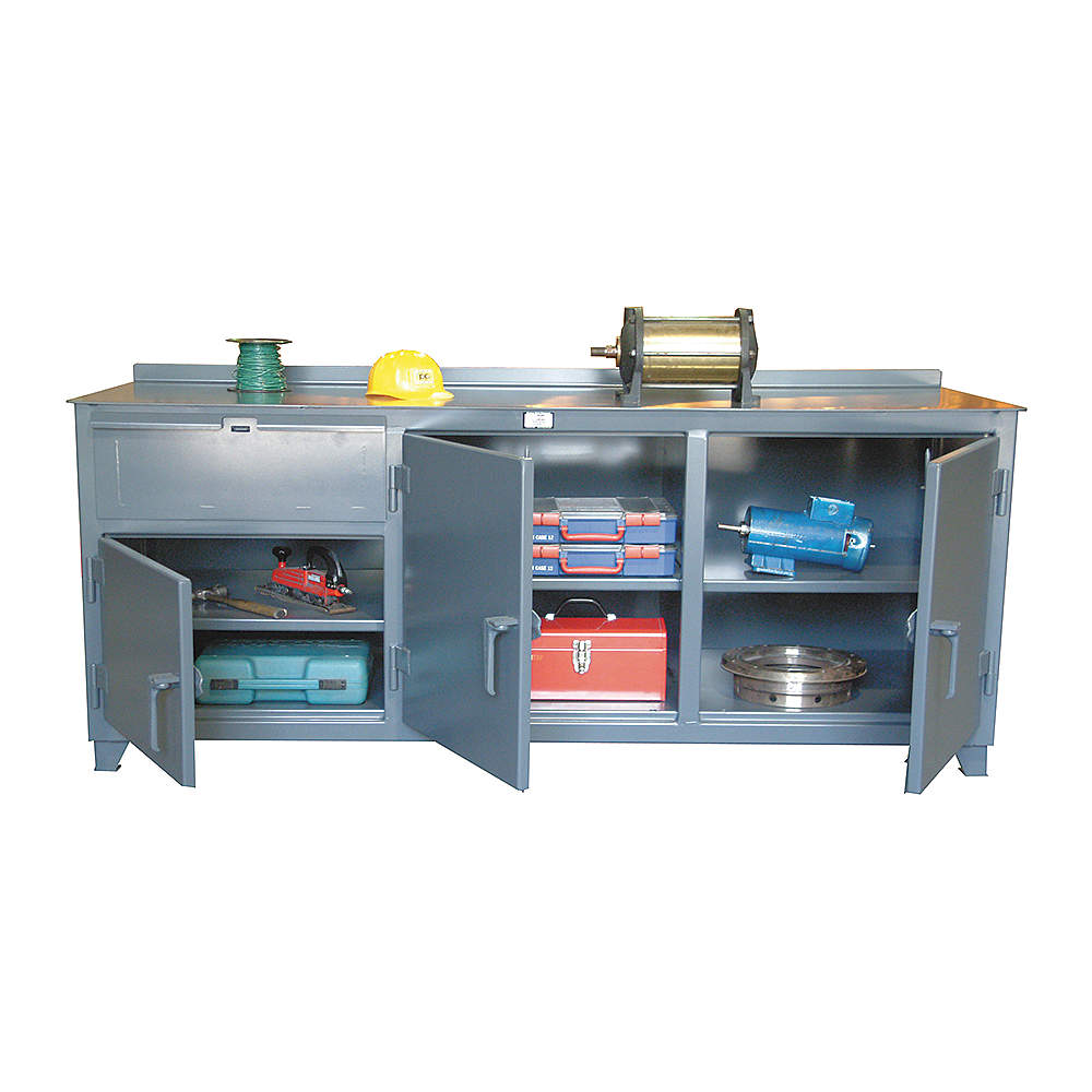 Countertop Bench Steel Top W 108 H34 D30