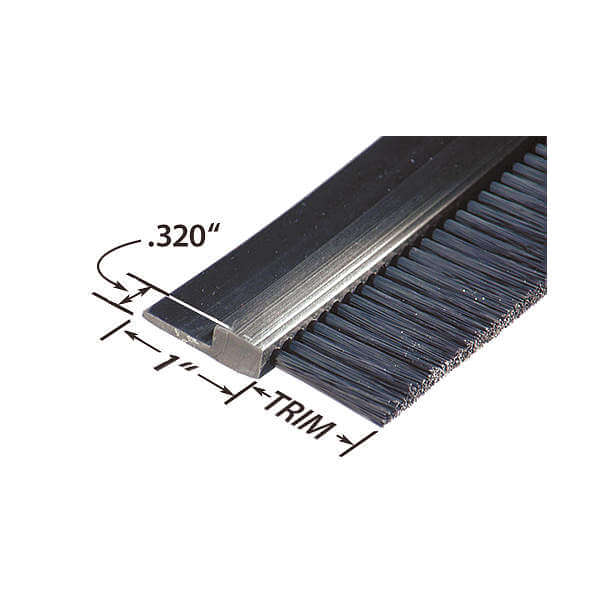 Stapled Set Strip Brush PVC Length 36 In 