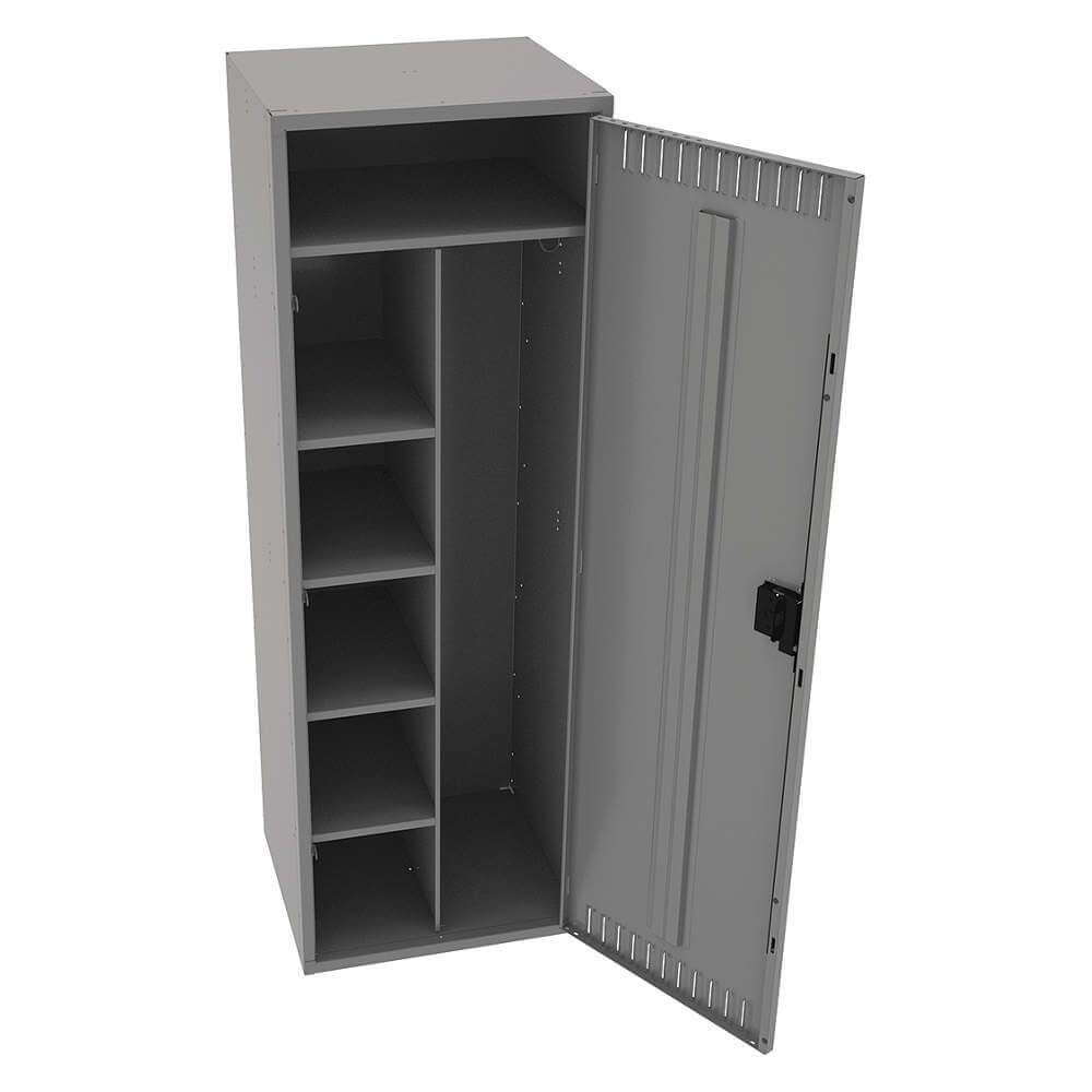 Wardrobe Locker Medium Gray 24 Inch Width x 21 Inch Depth x 72 Inch Height