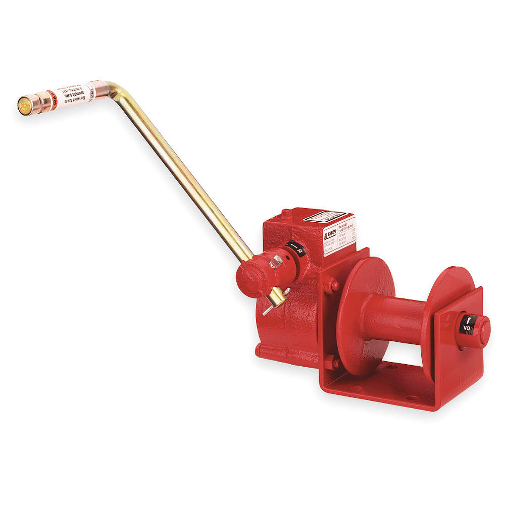Worm Gear Hand Winch, Enclosed Gearing, 1000 Lbs.