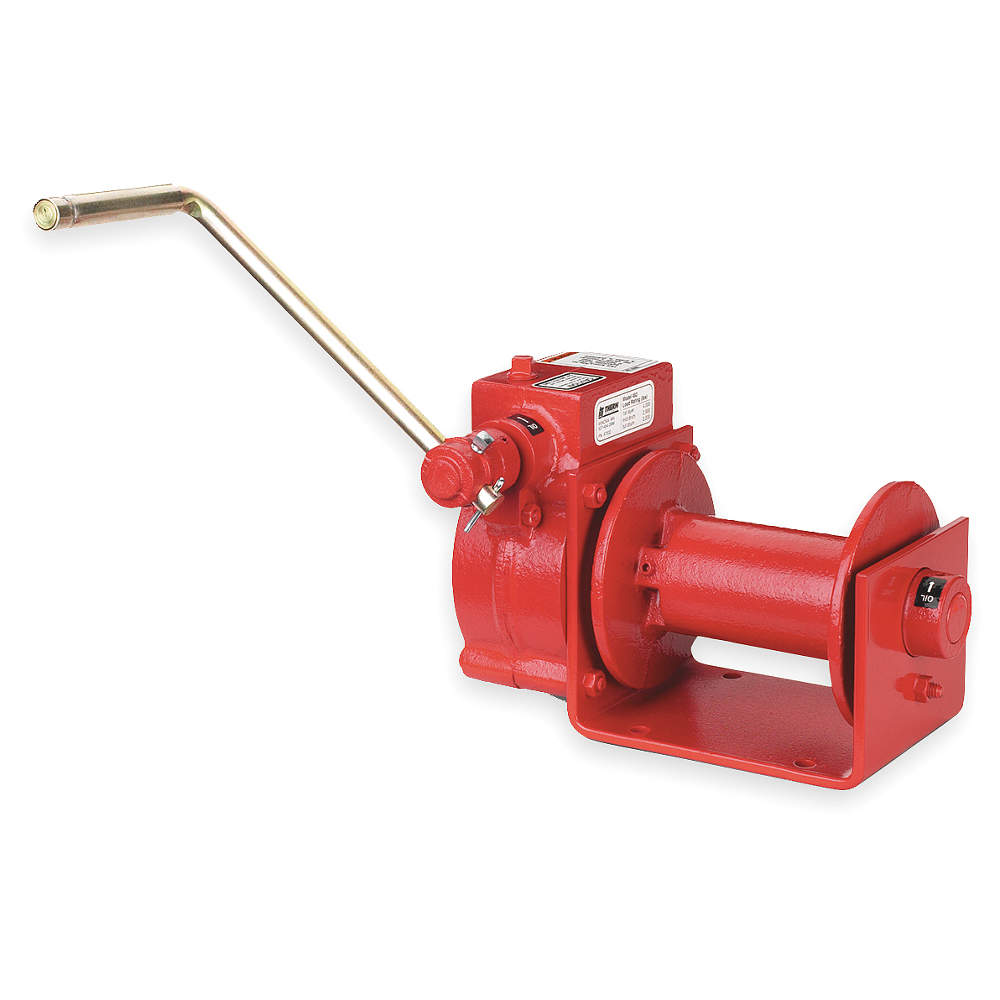 Thern 472 3DNZ5 Hand Winch Worm Gear With Brake 2000 Lb.