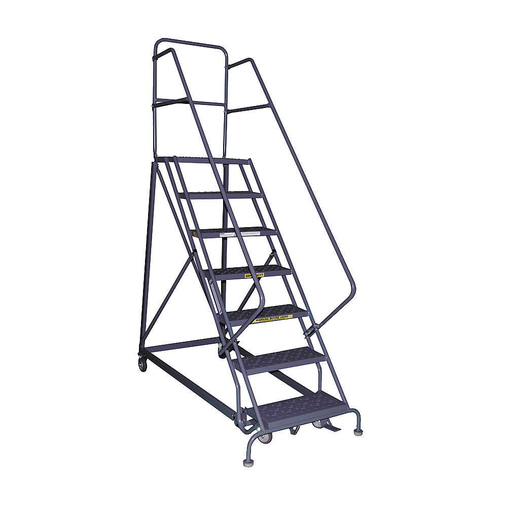 Heavy-Duty Perforated Forward Descent Safety Angle Rolling Ladders