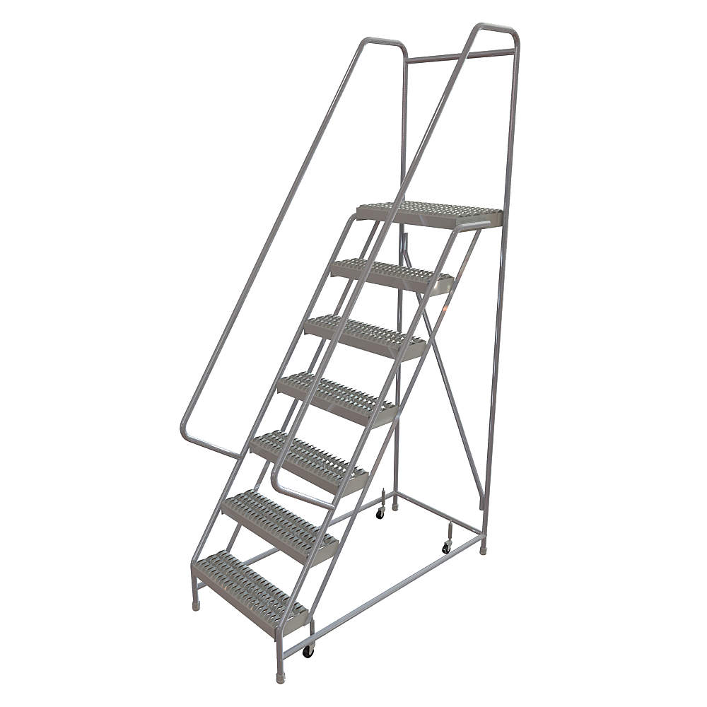 Tri-arc WLAR107245 | 29RJ97 | Rolling Ladder 7 Steps Serrated Tread