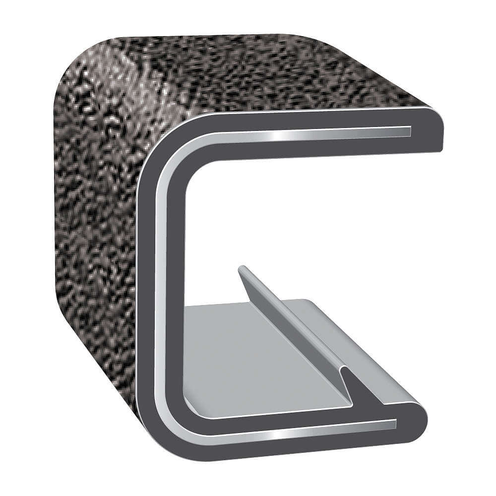 Trim Lok Inc 2000SB3X3/4100 10C969 Edge Trim Jumbo Clip 0.92 Inch