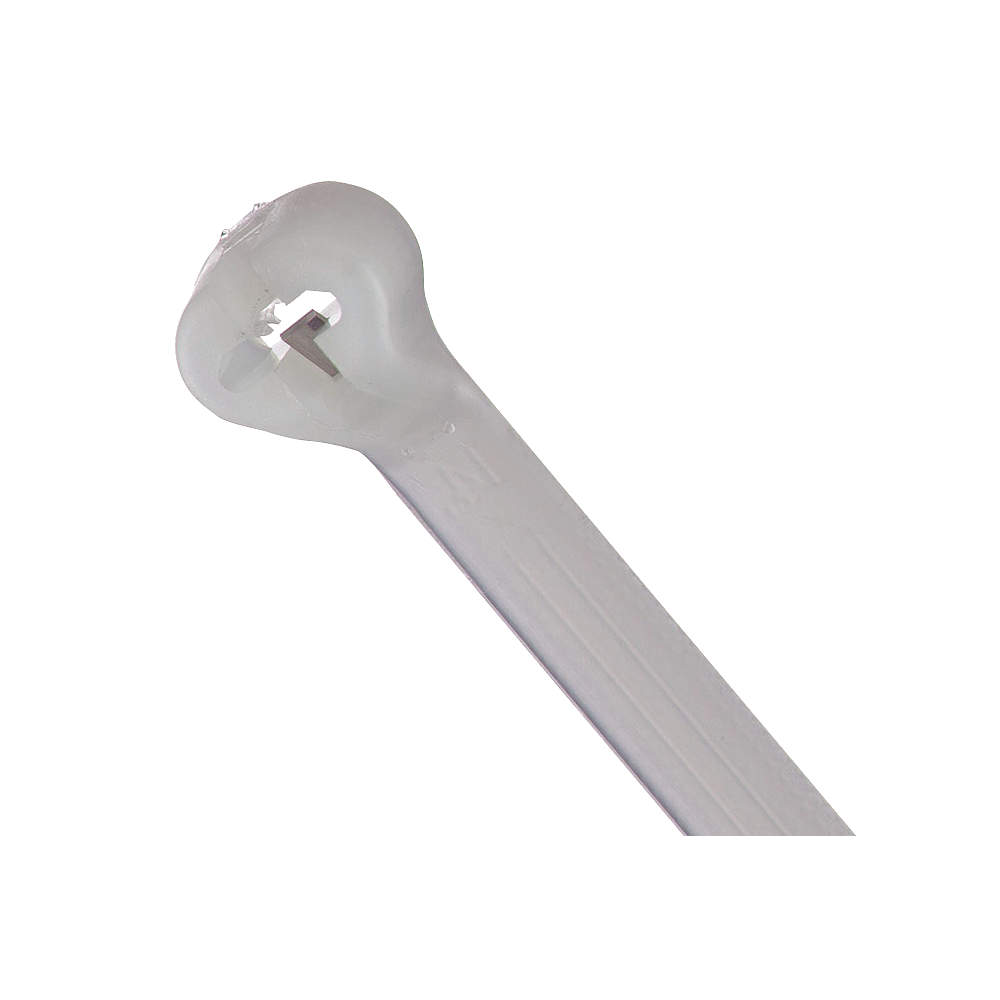 Cable Tie, 185 Deg F Temp Range, 2-Piece High Performance Standard Type, Natural