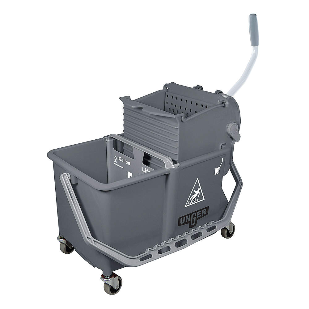 1014 Double Mop Bucket With Down Press Wringer Combo