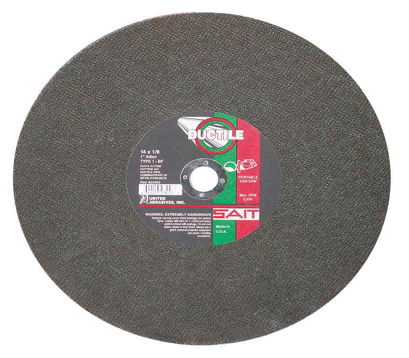 United Abrasivessait 23452 5LTT3 Abrasive Cutoff Wheel 14 Inch