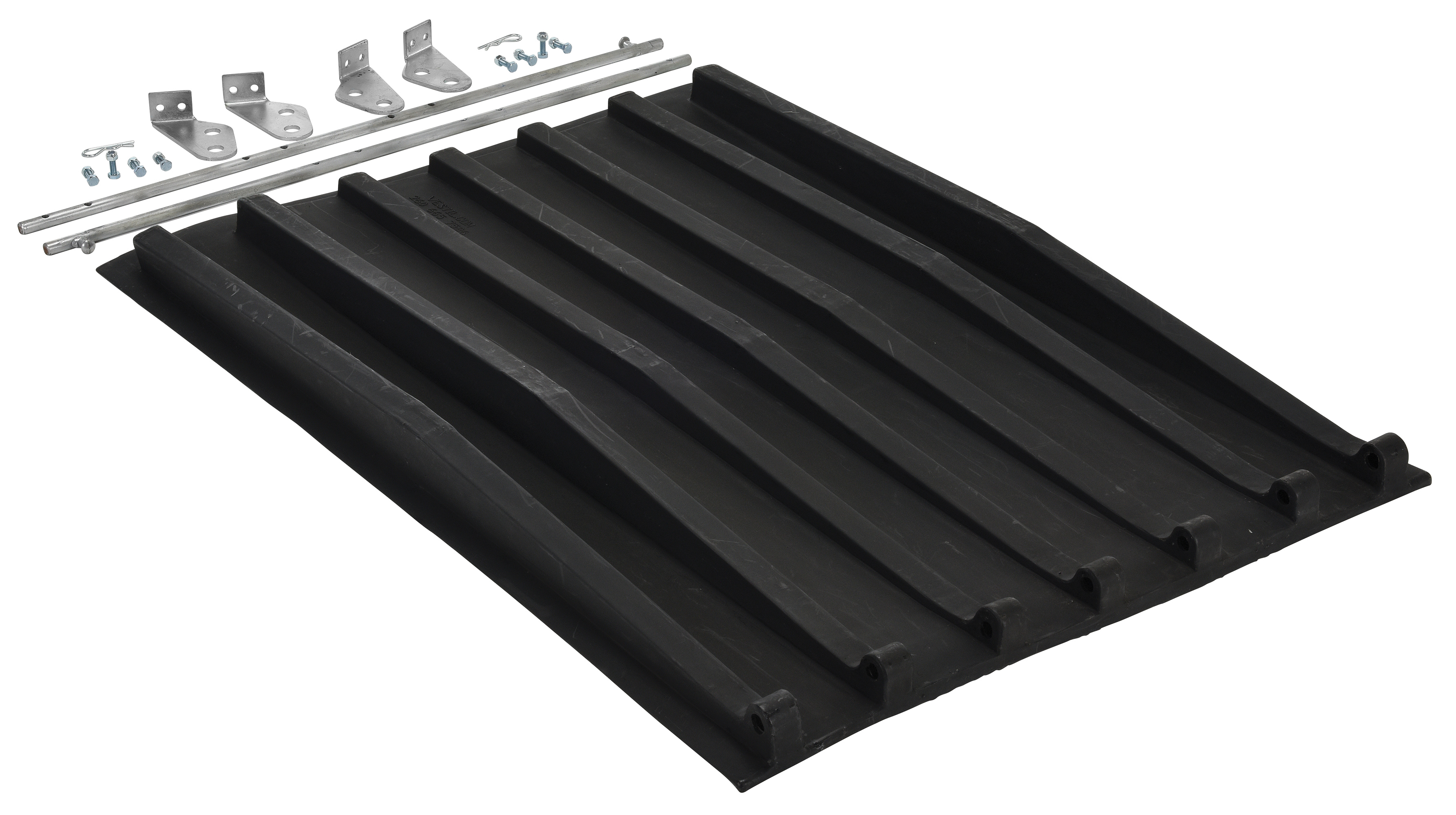 D Self-Dumping Hoppers Black Vestil PLID-D-50 Heavy Duty Polyethylene Lid for Size 1/2 