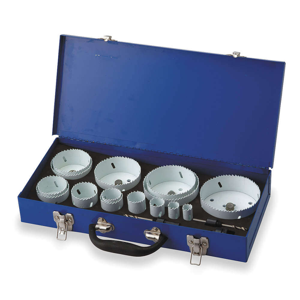 Westward 1VXK4 | Hole Saw Kit Bimetal 3/4 To 4.5 Inch 19 Pc