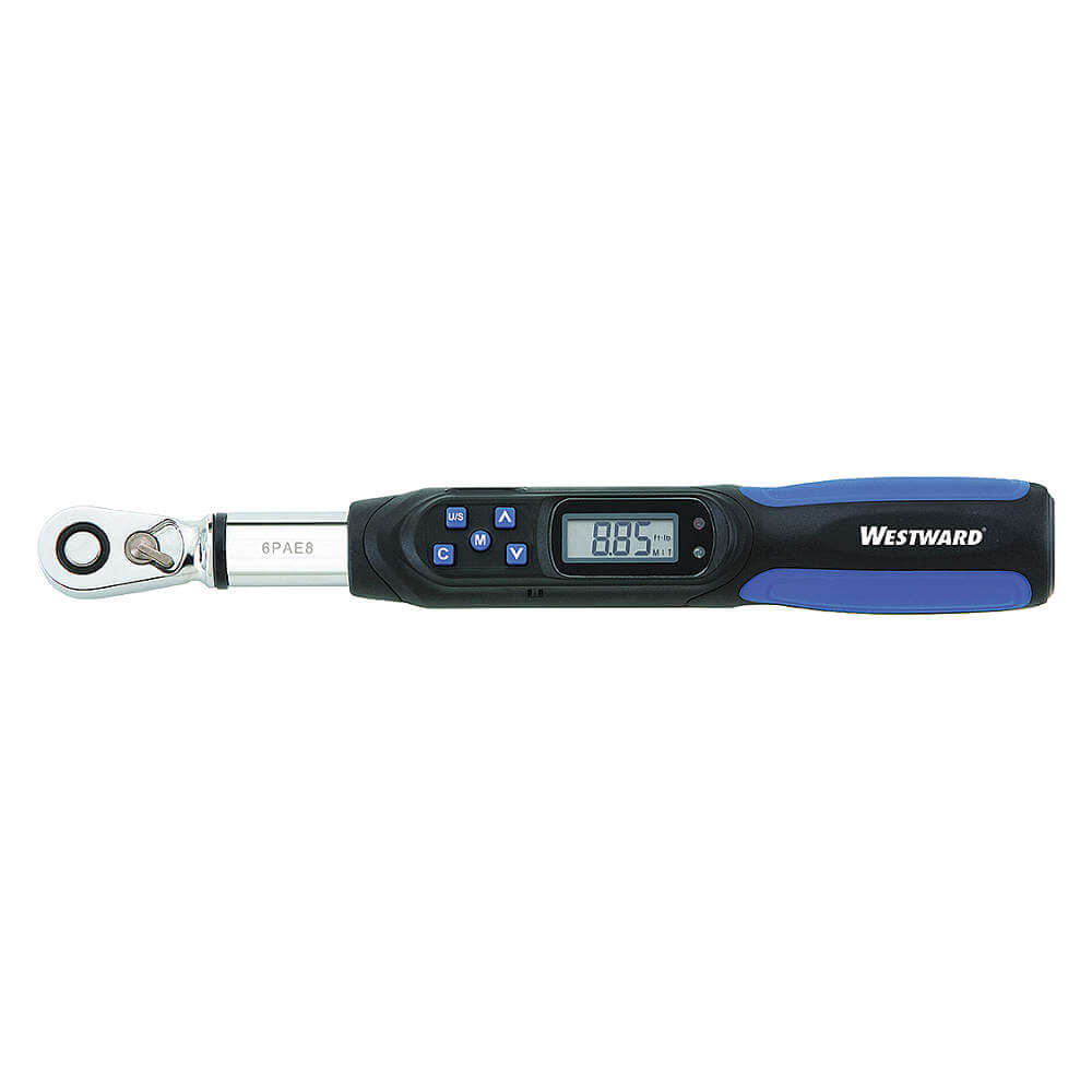 Westward 6PAE8 | Mini Torque Wrench Digital 1/4 Inch Fixed