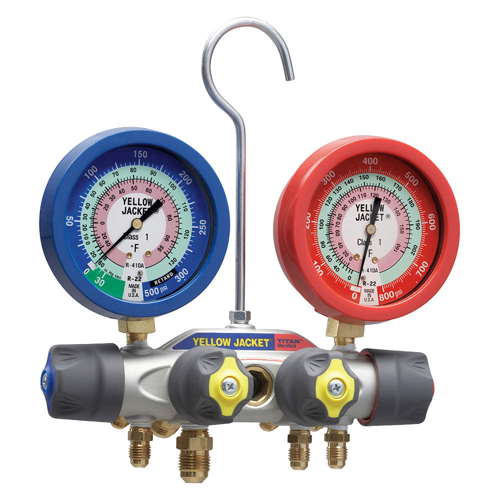 Yellow Jacket Titan Test and Charging Manifolds