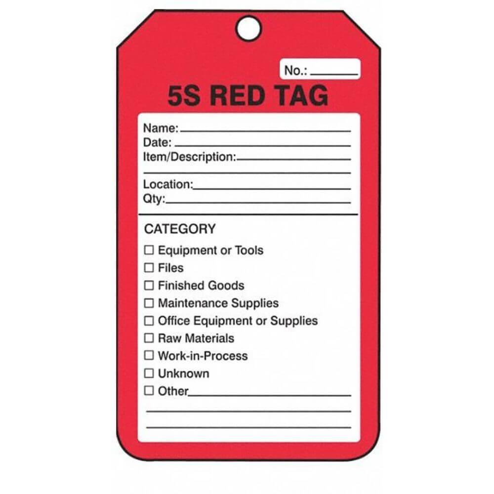 Accuform MMT105CTP Safety Tag Cardstock Black/Red PK25 41CN01