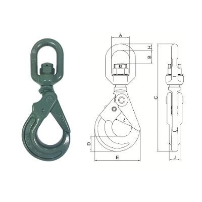 Swivel Hook (with Latch), H H H