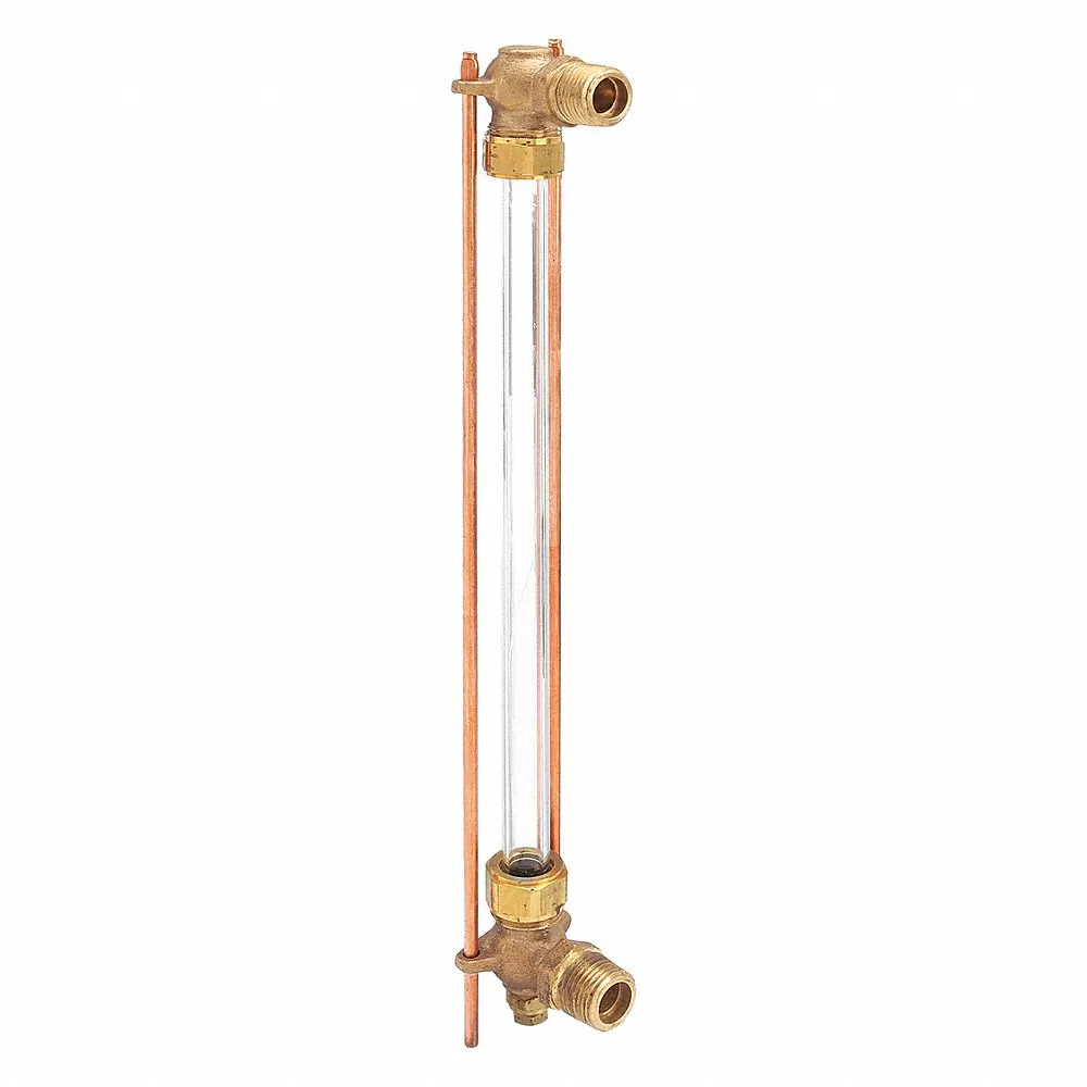 Expansion Tank Gauge, Bronze, 5/8 in Gauge Glass Dia, 12 in Gauge Glass Lg, EPDM, 1/2 in NPT