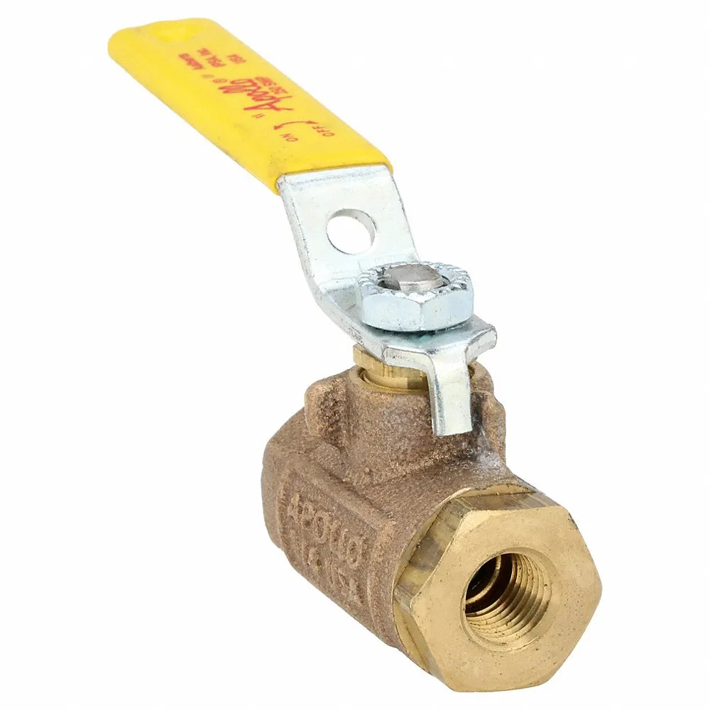 Bronze Ball Valve Inline Fnpt 1/4 In, SS