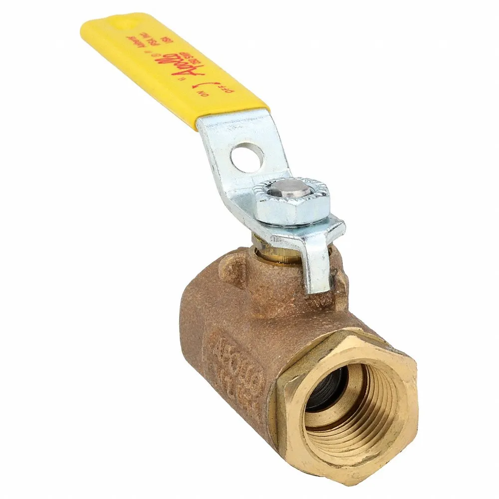 Bronze Ball Valve Inline Fnpt 1/2 In