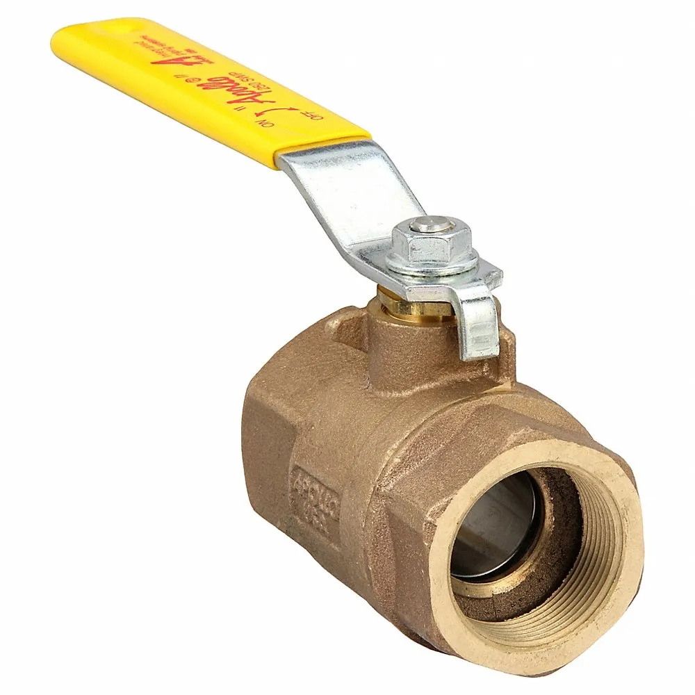 Bronze Ball Valve Inline Fnpt 1-1/2 In