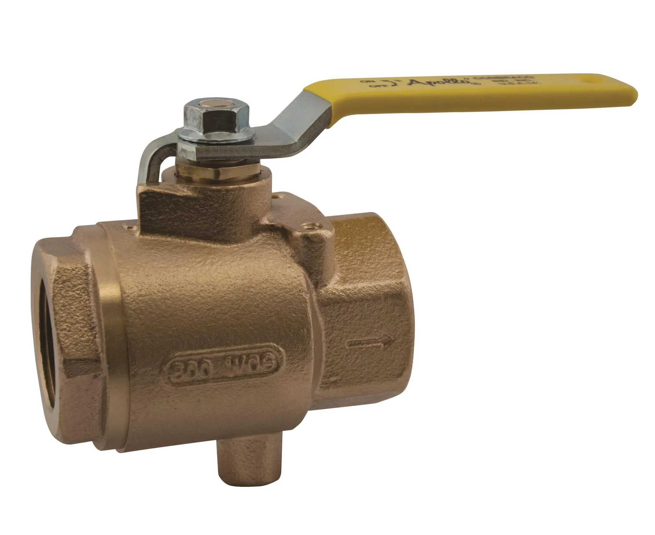 2 Pcs Ball Valve with Drain Port, Latch Lock Lever-Lock Clesed Position Only 3/4 Inch, 3 x FNPT, 7.00 x 1.75 x 4.00 Inch