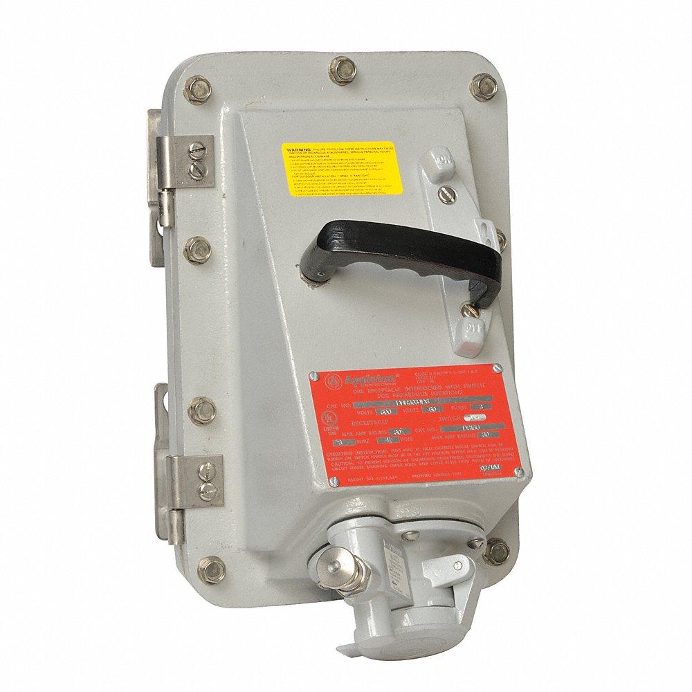 Appleton Electric DBR6034EH50 Receptacle 480v Ehd Breaker 60a 3w 4p