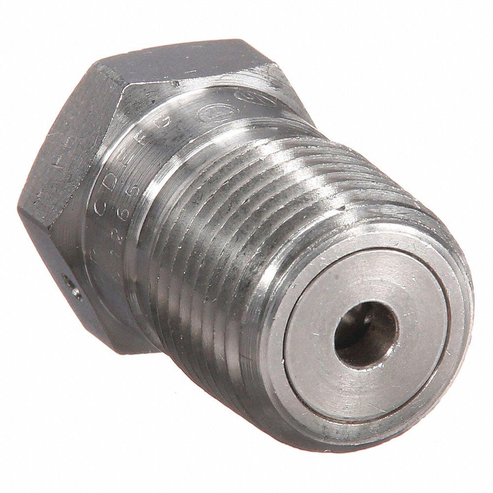 Drain & Breather, 1/2 Inch Trade, 1 3/8 Inch Overall Length, Stainless Steel