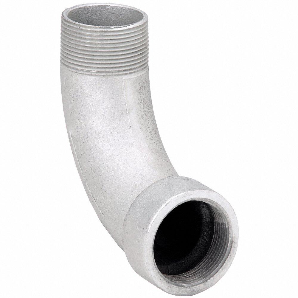 Elbow, 90 Deg., Electroplated, 3/4 Inch Trade, Female to Male, NPT, Iron