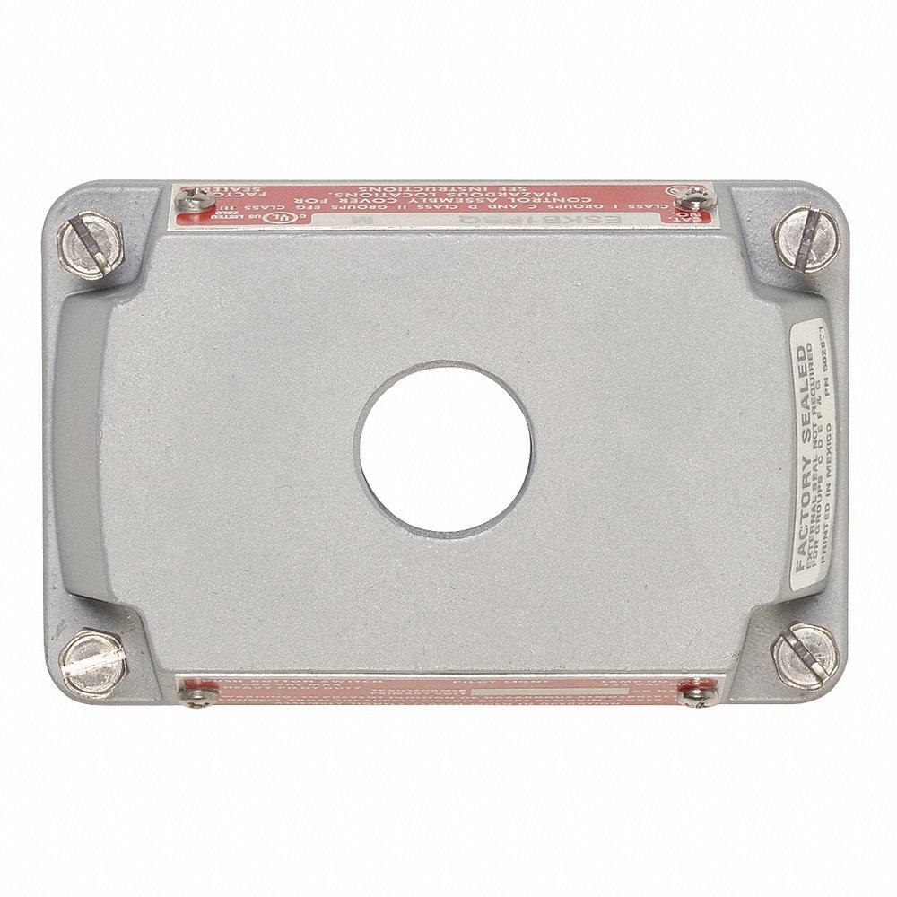 Hazardous Location Cover, Gray, 3/4 Inch Tapped Opening