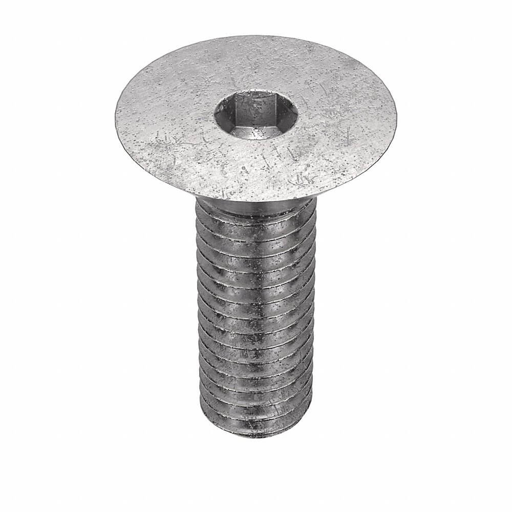 Metric Socket Head Cap Screw, M3x0.5 Thread Size, Flat, 8mm Lg., 1.7mm Head Ht.