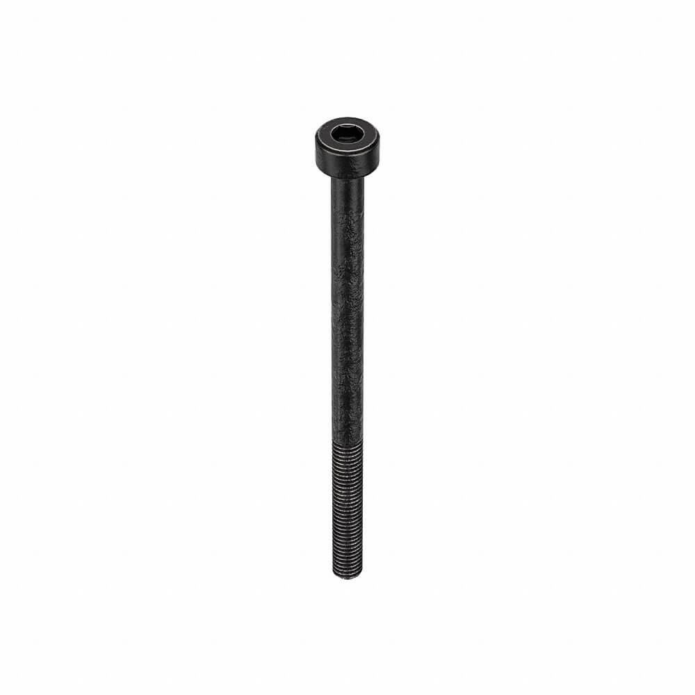 Metric Socket Head Cap Screw, M3x0.5 Thread Size, Cyl., 50 mm Lg., Blk Oxide