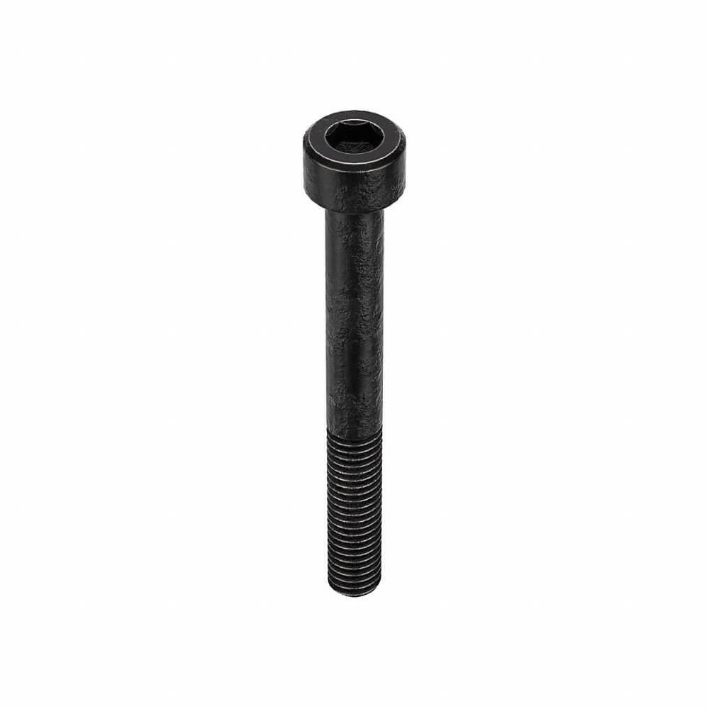 Metric Socket Head Cap Screw, M6x1 Thread Size, Cyl., 55 mm Lg., Blk Oxide