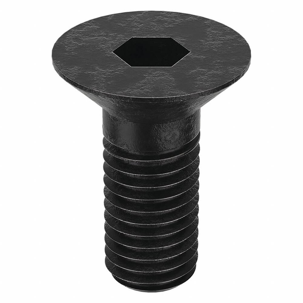 Metric Socket Head Cap Screw, M12x1.75 Thread Size, Flat, 25 mm Lg.