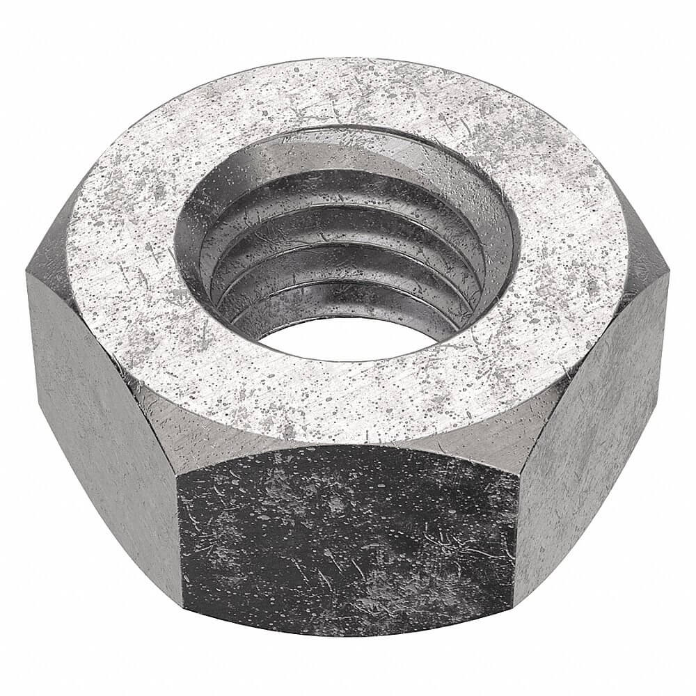 Hex Nut, M8x1.25 Thread Size, SS, 6.5 mm Ht., 13 mm Wd., Gr. 18-8
