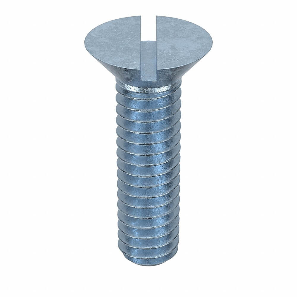 Machine Screw, 8-32 Thread Size, Steel, 5/8 In Lg., Std, Flat