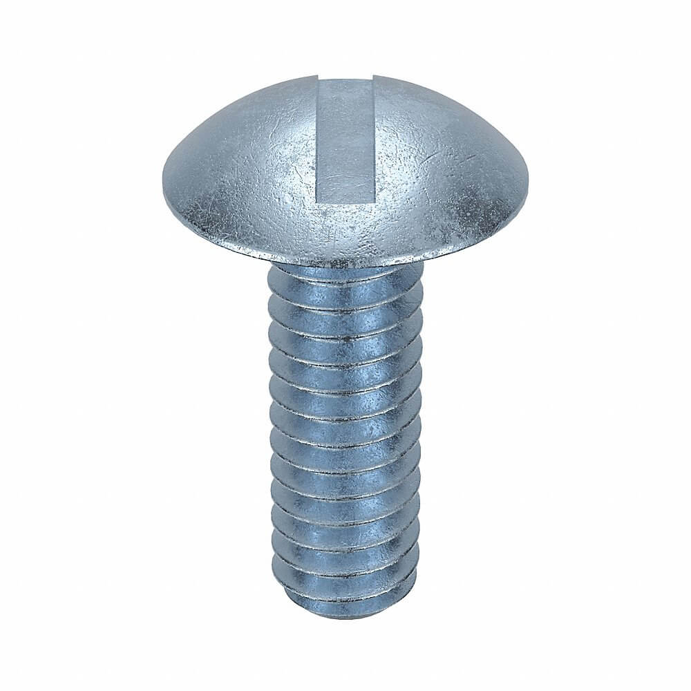 Machine Screw, 1/4 In - 20 Thread Size, Steel, 5/8 In Lg., Std, Truss