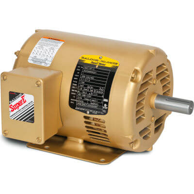 Three Phase Open Motor, 230/460V, 3600 RPM, 60 Hz, 0.75 hp, ODP, 56C Frame