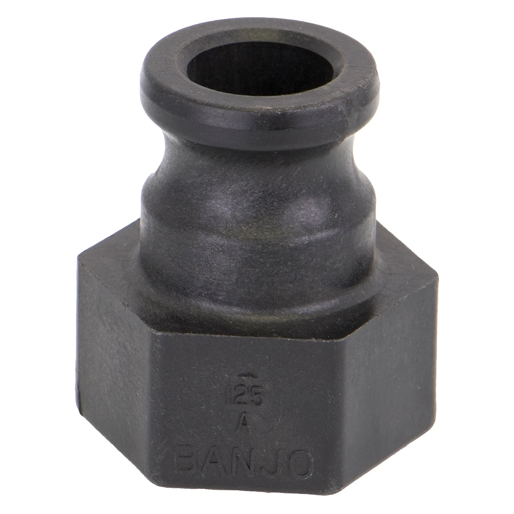 Adapter, Cam and Groove, 1 Inch Male Adapter x 1-1/4 Female NPT, Polypropylene