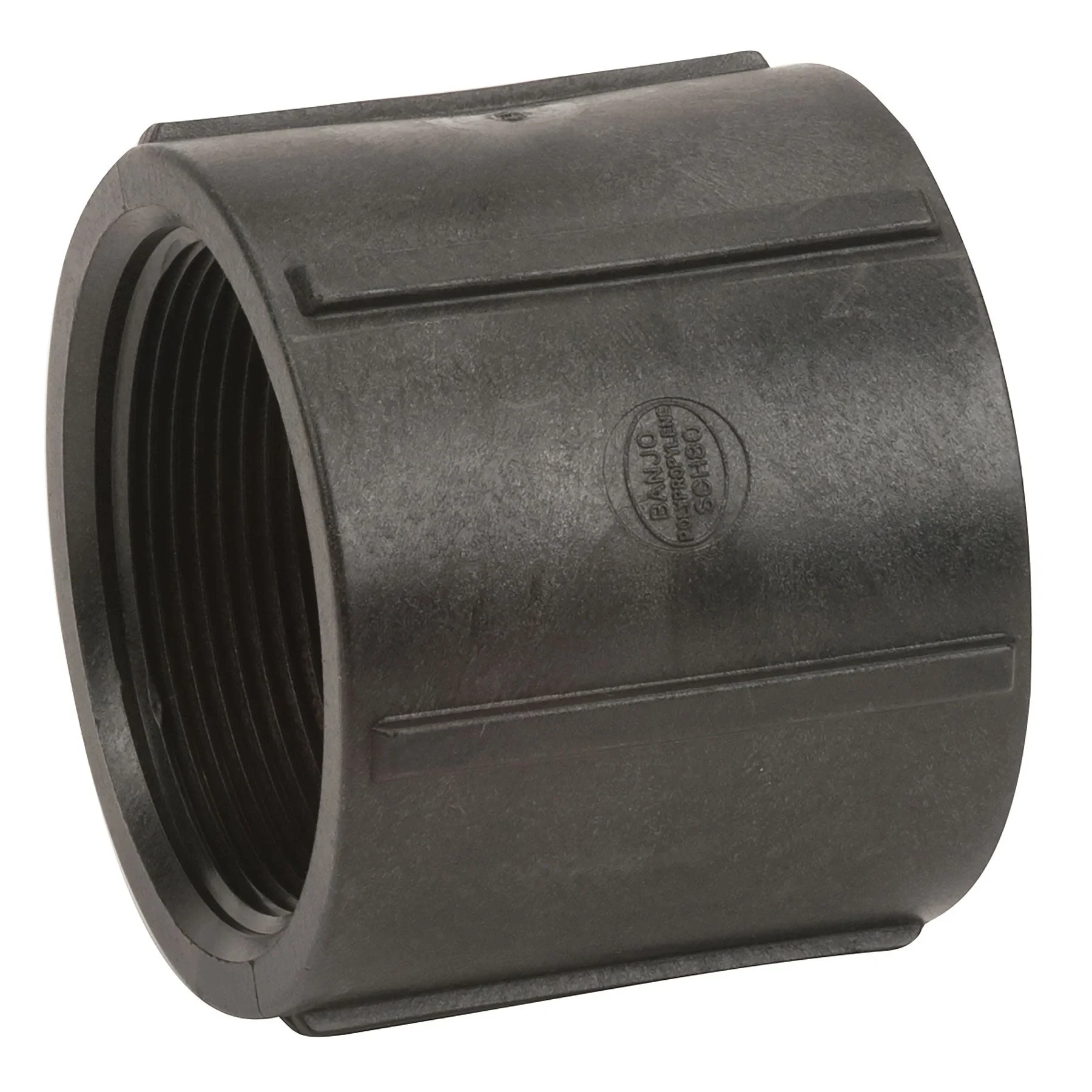 Pipe Coupling 3 Inch Fpt 150 Psi Black