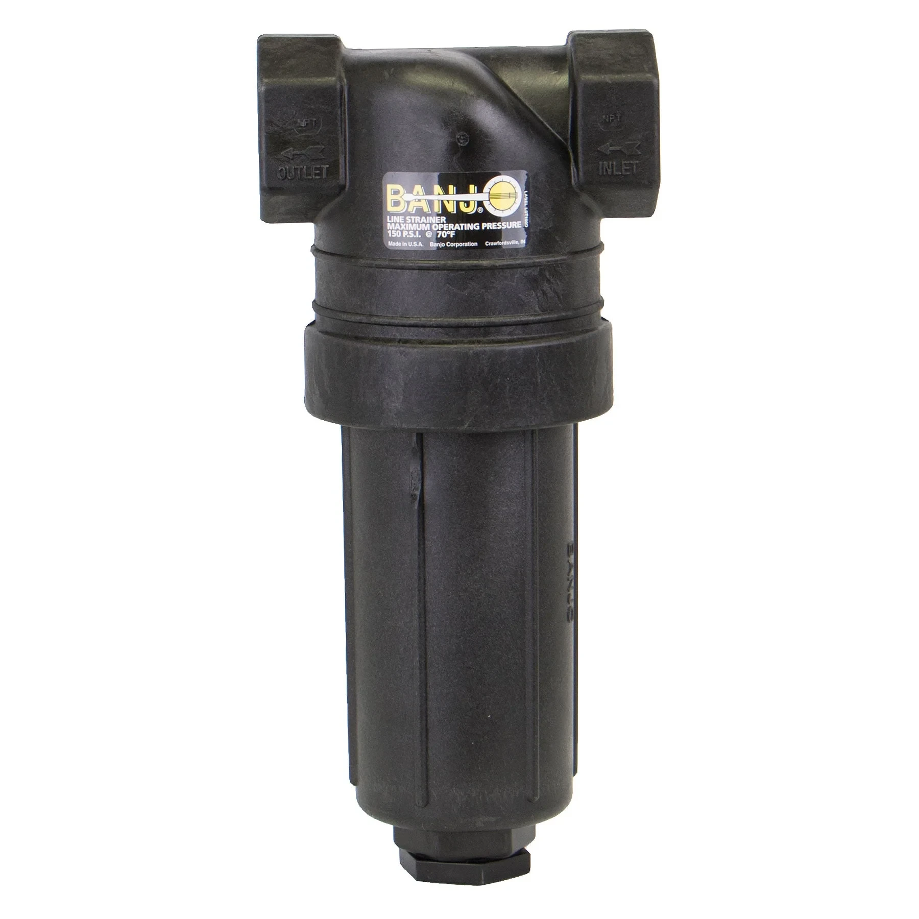 T Strainer With 50 Mesh Stainless Steel Screen, 1-1/4 X 1-1/4 Inch Size