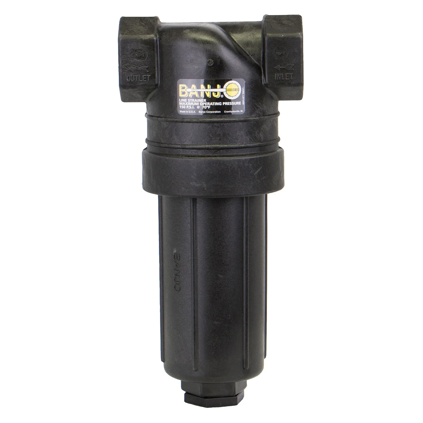 T Strainer With 80 Mesh Stainless Steel Screen, 1-1/2 X 1-1/2 Inch Size