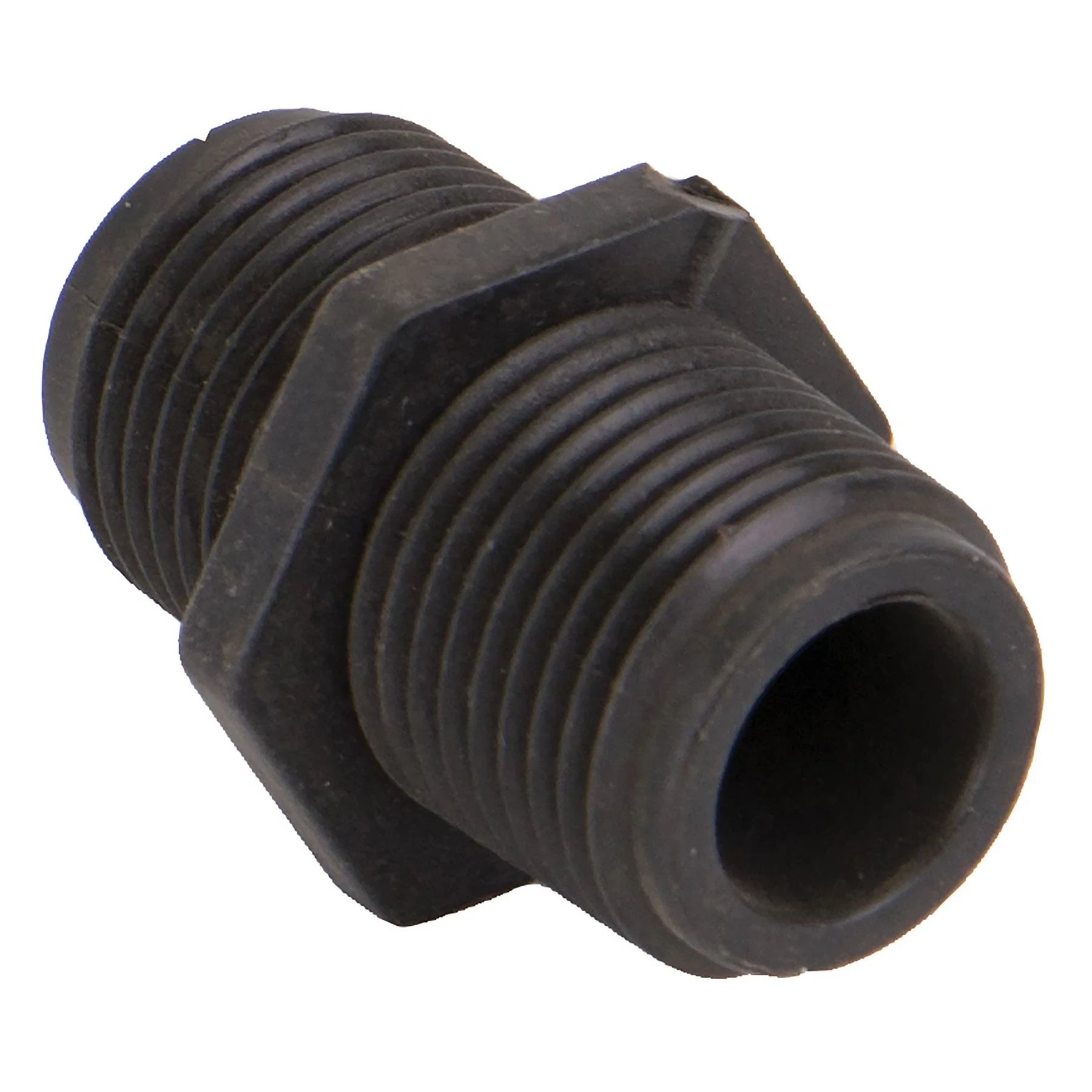 Poly Nipple, Short, 3/8 Inch Size