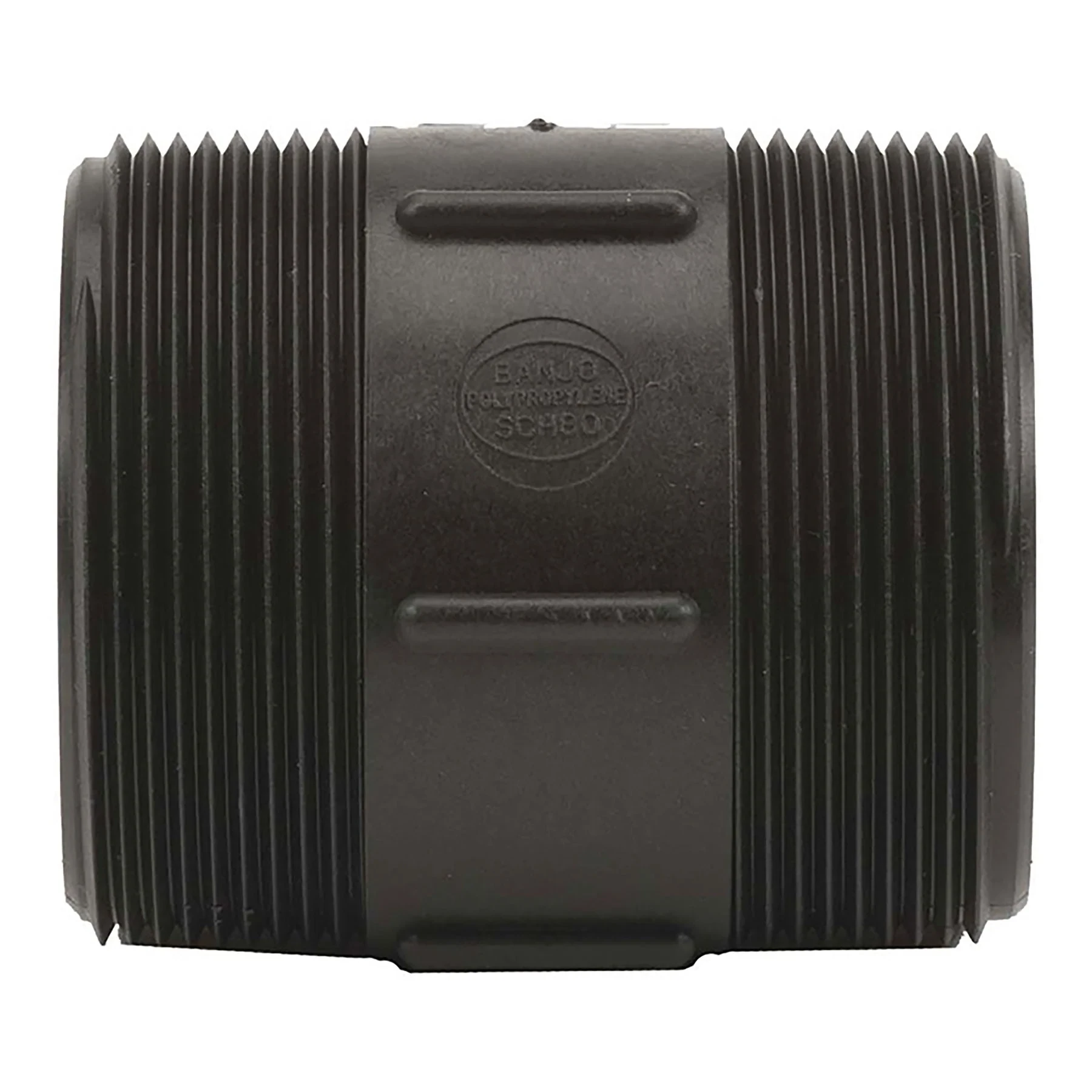 Nipple 3 x 4 Inch Mnpt Polypropylene Black