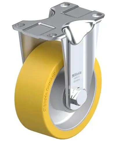 Rigid Plate Caster 400 Lb 4 Inch Diameter