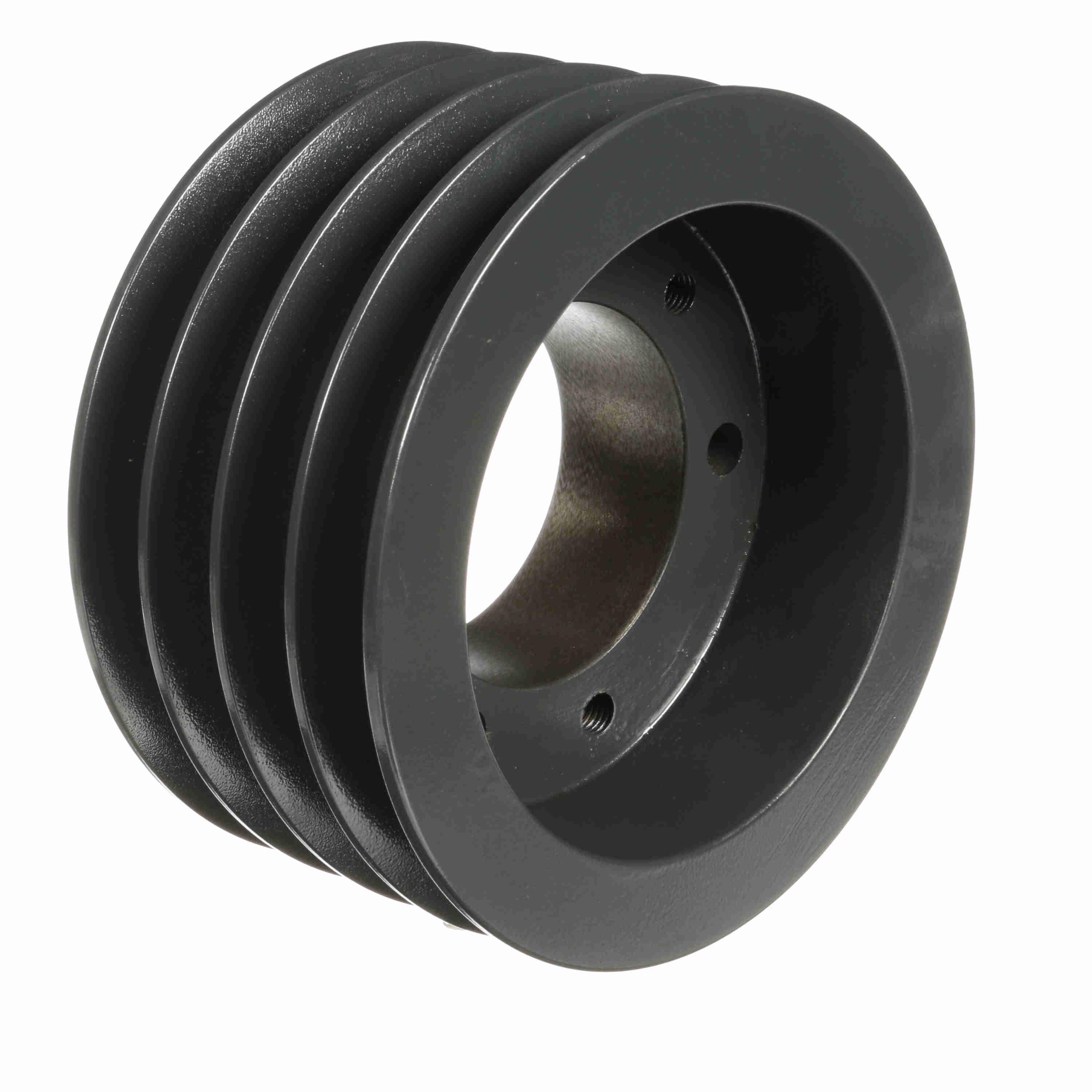 V-Belt Sheave, Multiple, Bushed Bore, 4 Groove, Cast Iron