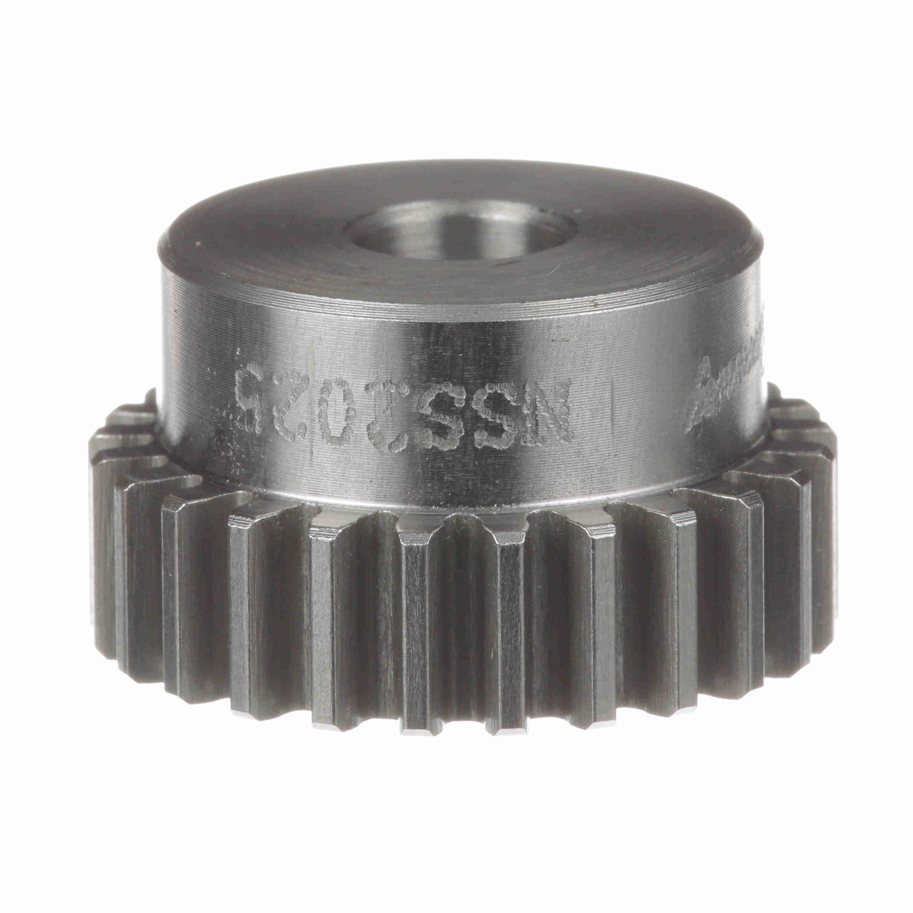 Spur Gear, Plain Bore, 14.5 Pressure Angle, 20 Pitch, Steel