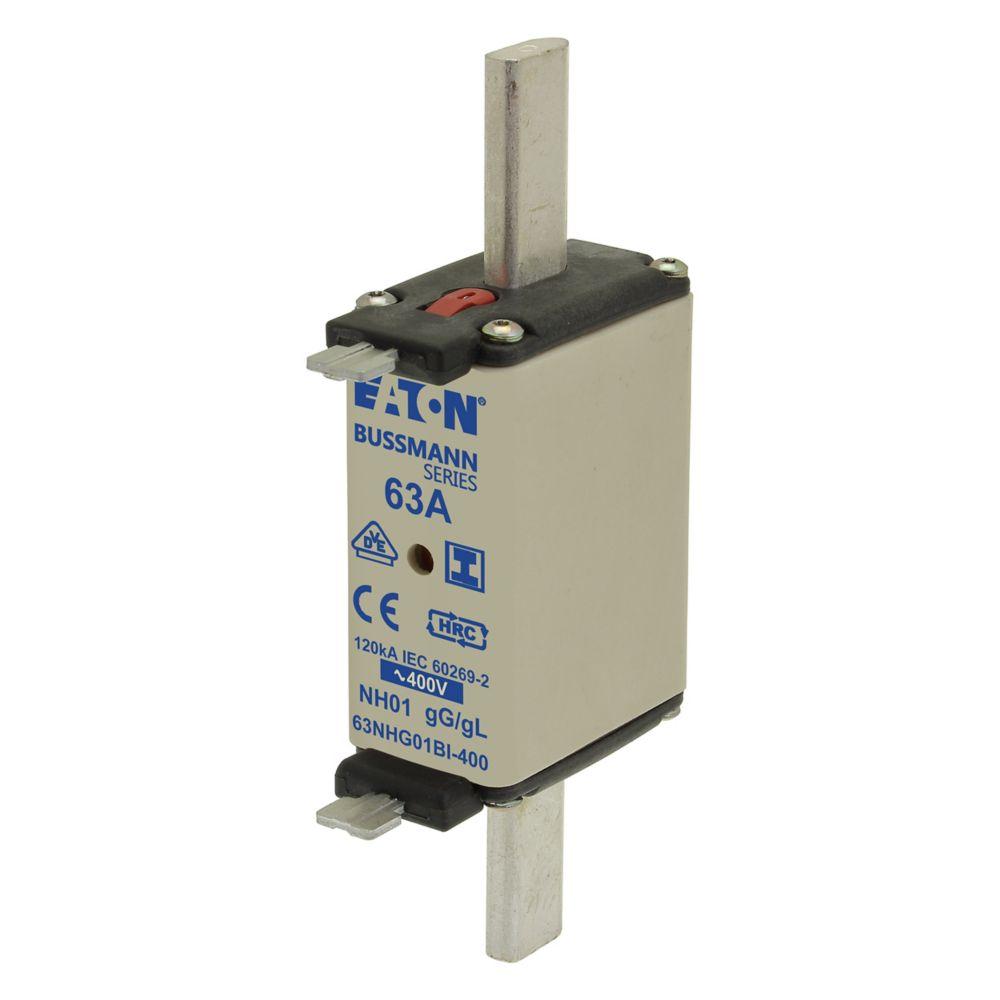 High Rupture Cartridge Fuse, Slow Blow, 50A, 400VAC