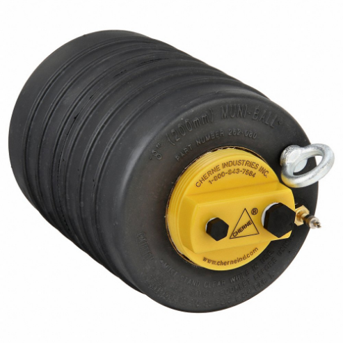 Ball Plug, Single Size, 8 Inch Size, Inch Length, 13 psi