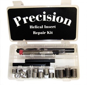 UNF Thread Insert Kit, 3/8 In - 24 Thread Size, 25/64 In Drill Size, 3/8 In - 24 Tap Size