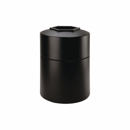 Commercial Zone Products 730101 | Round Waste Container, Black, 45 Gal ...