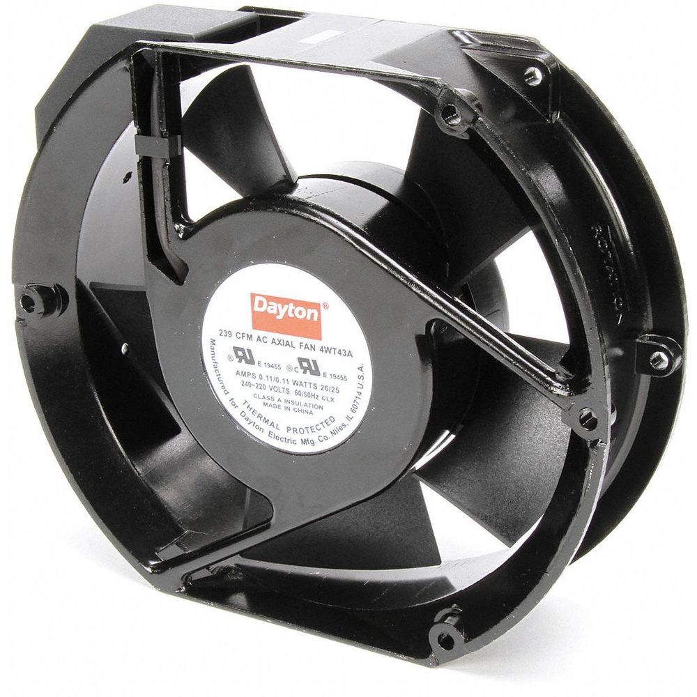 Dayton 4WT43 Axial Fan 230vac 63/4in H 57/8in W Raptor Supplies