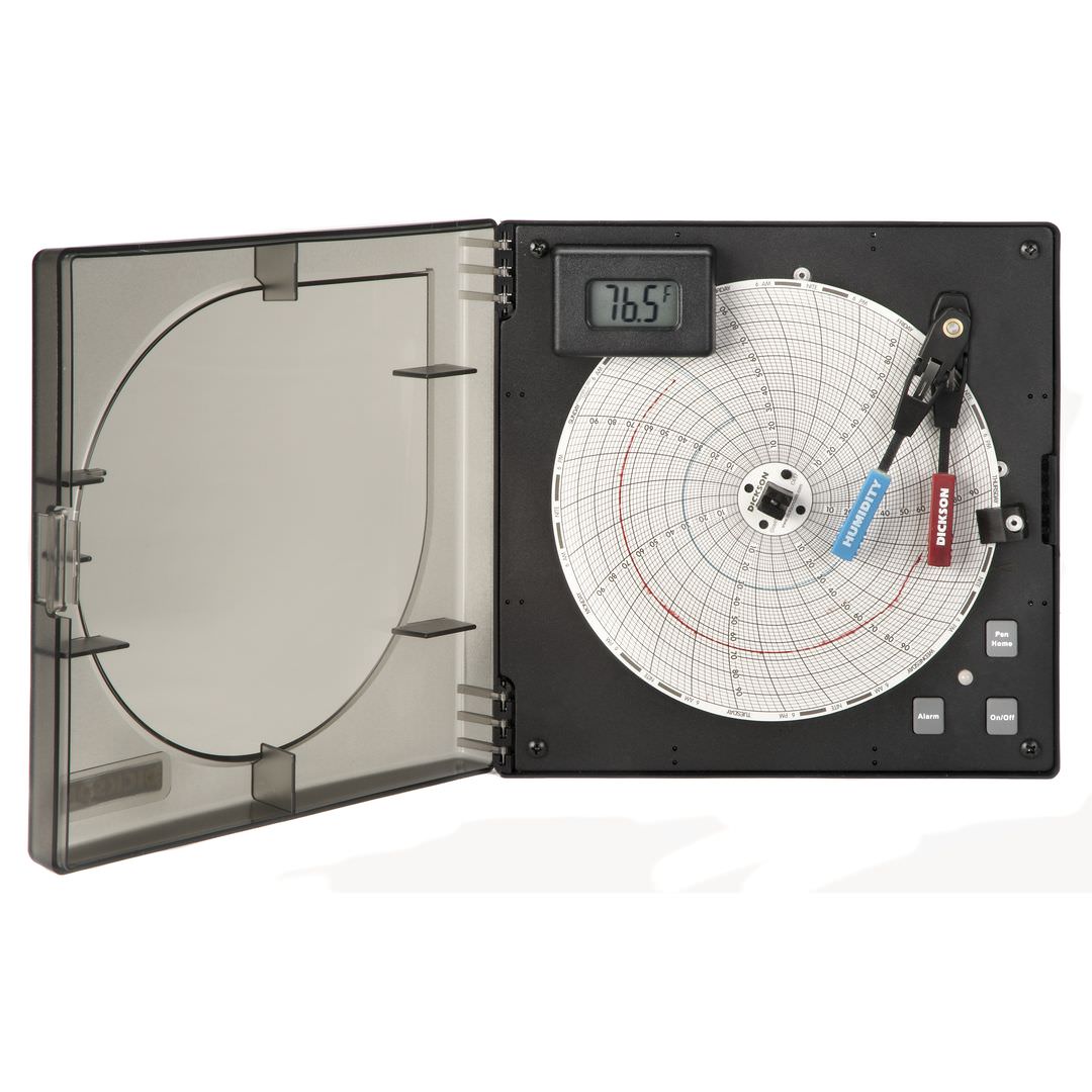 Dickson TH6P2NIST Chart Recorder, 6 Inch, 24 Hours Or 7 Days